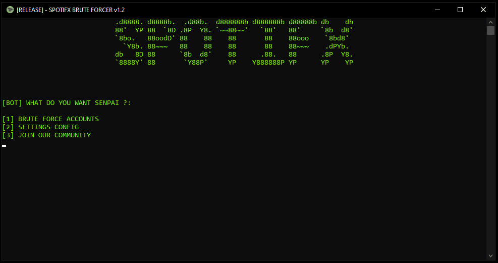 Spotifx Brute Forcer v1.2 [Spotify Checker]