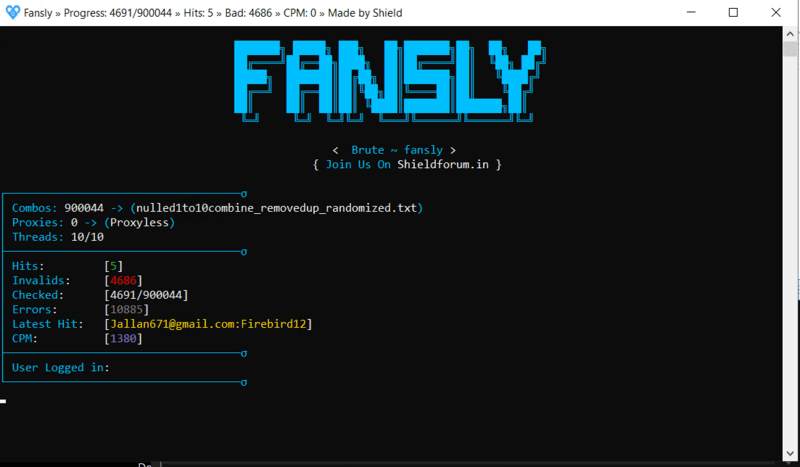 Fansly Brute Checker By Shield