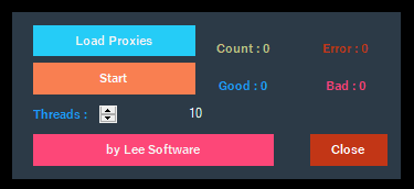 Proxy Checker v1.0 by Lee Software