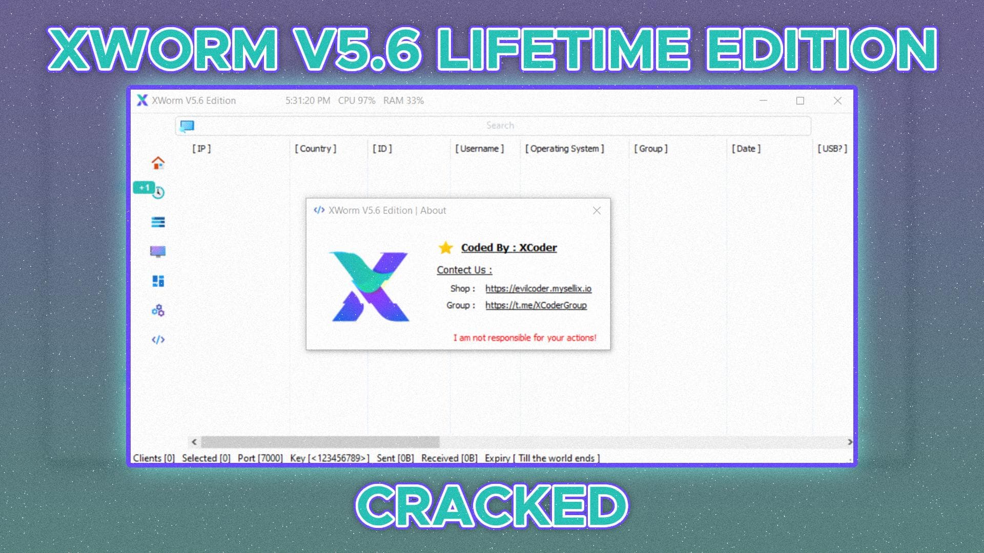 XWorm v5.6 Lifetime Edition - Cracked