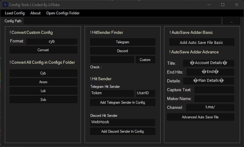 Config Tools | For OpenBullet And CyberBullet Configs