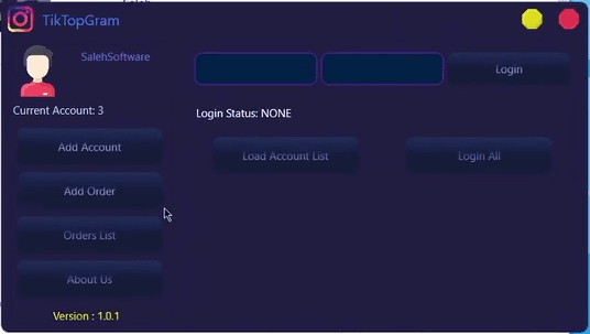 TikTopGram Desktop v1.0.1 | Instagram Cracking Tool