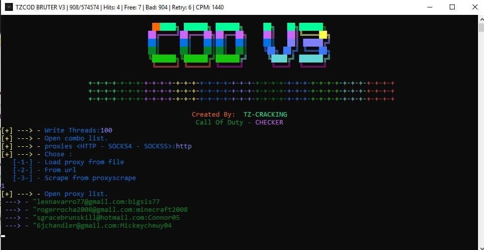 [Call Of Duty Checker] COD V3 TZCracking