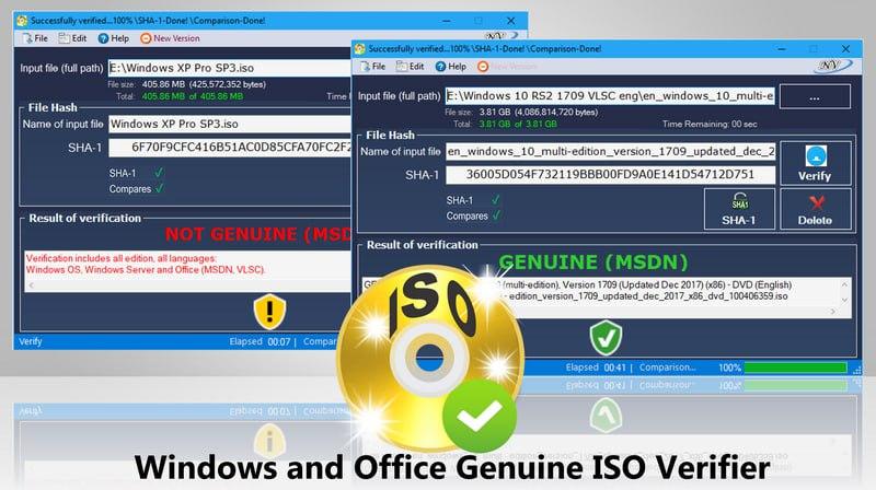 Windows and Office Genuine ISO Verifier