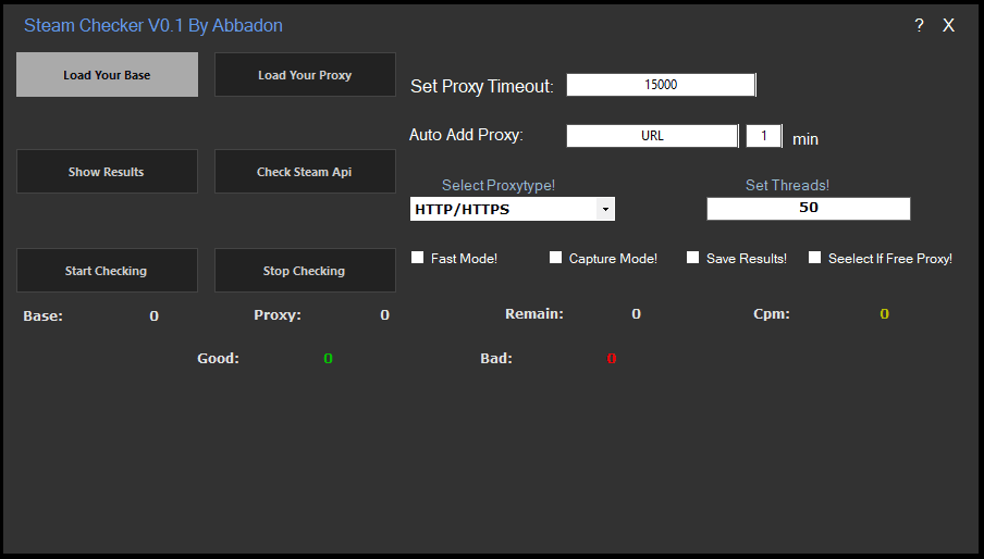 Steam Checker By Abbadon | Capture Mode Full