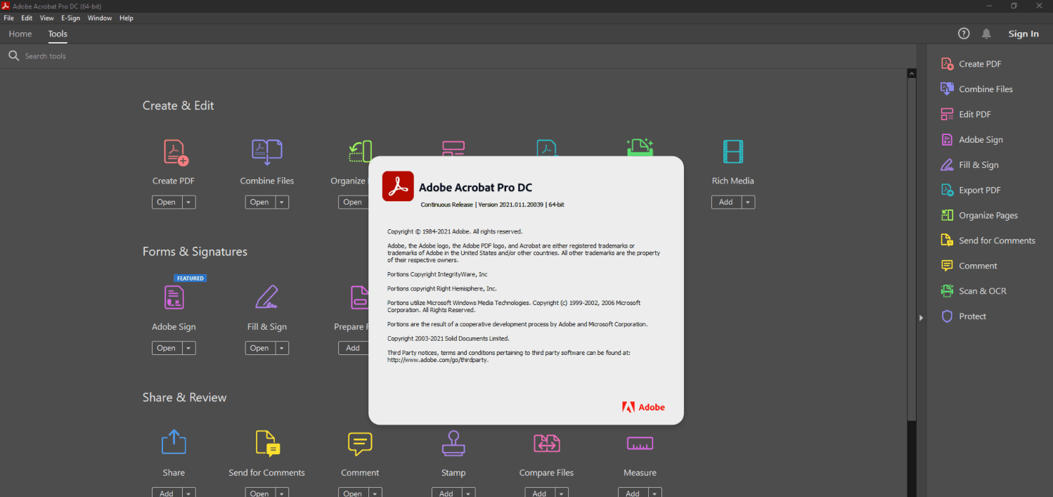 Adobe Acrobat Pro DC 2021.011.20039 | Full | Patch