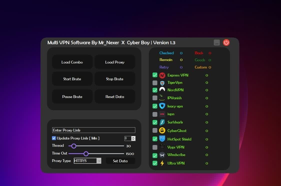 Multi VPN Checker By Mr_Nexer | New Version v1.3