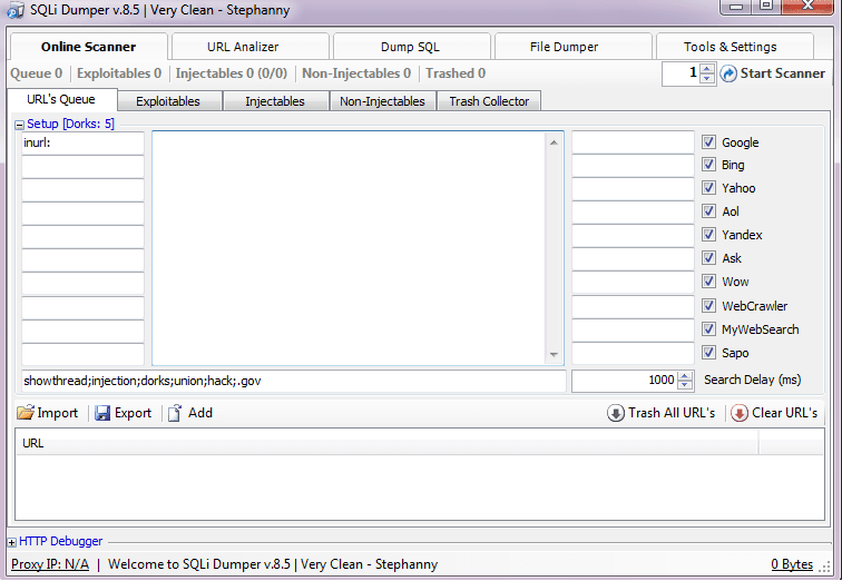 SQLi Dumper v8.5 by Stephanny
