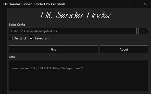 Hit Sender Finder v1.0