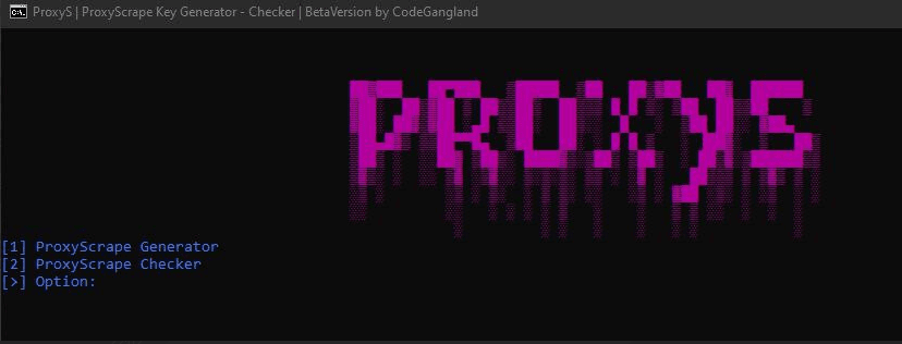 proxyscrape keygen and checker by CodeGangland