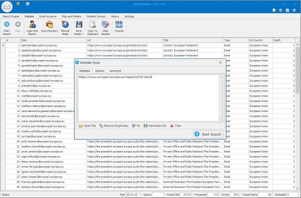 Free Email Extractor 5.7.0.4 + Portable