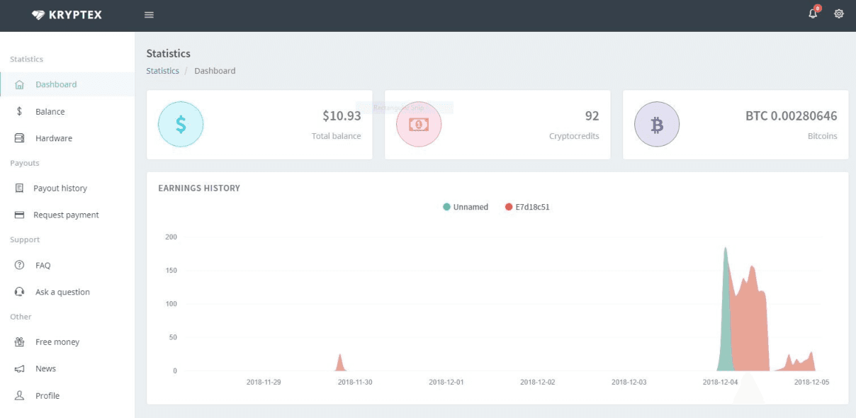 Kryptex | A simple and tested bitcoin mining software