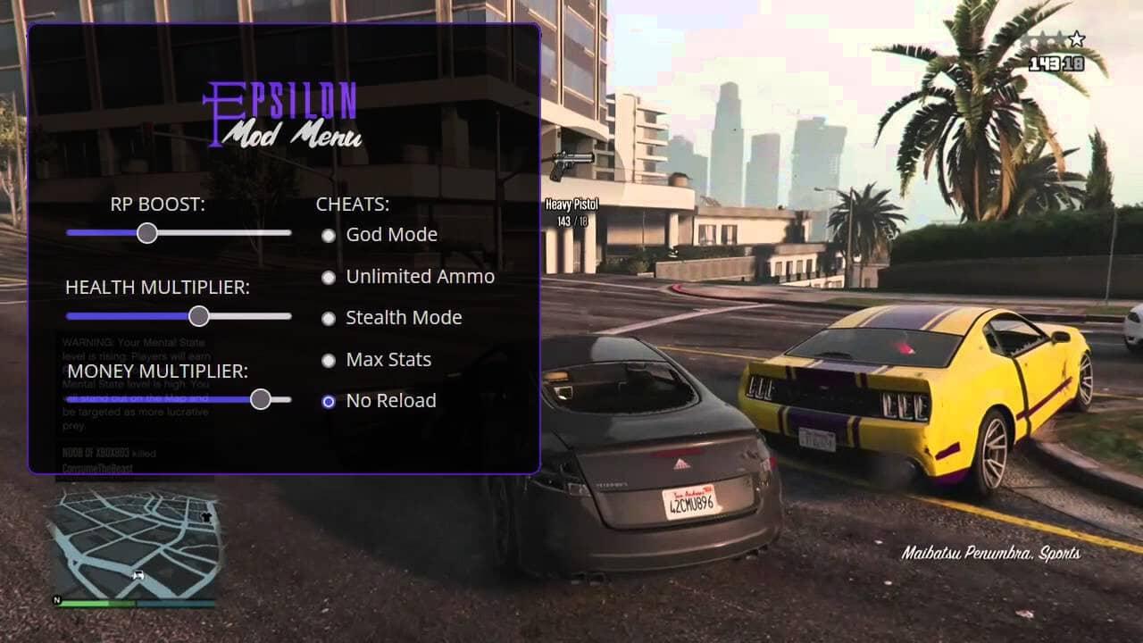 Epsilon Menu | GTA 5 Mod Menu