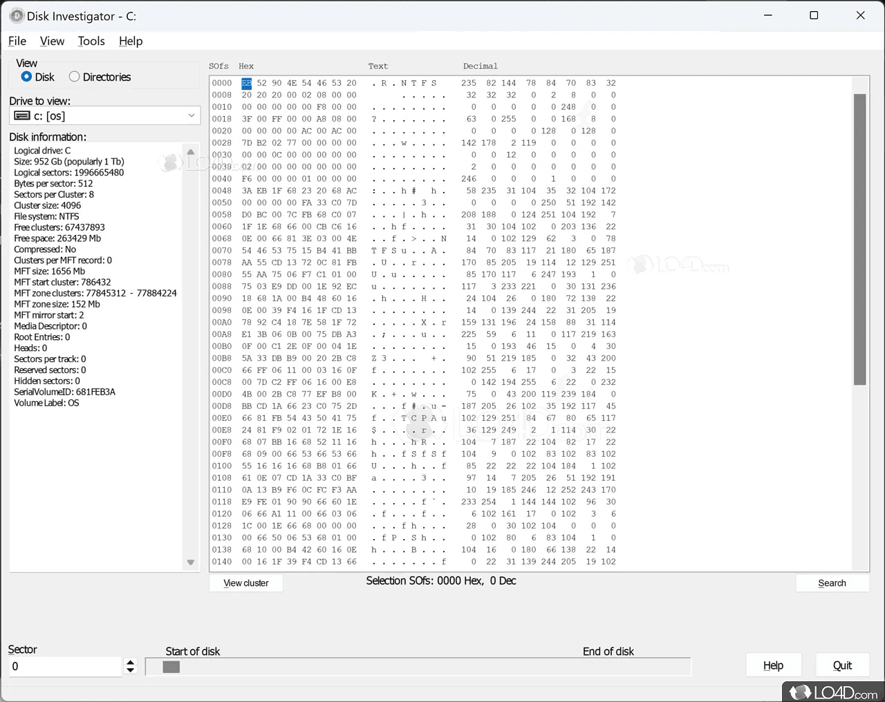 Disk Investigator