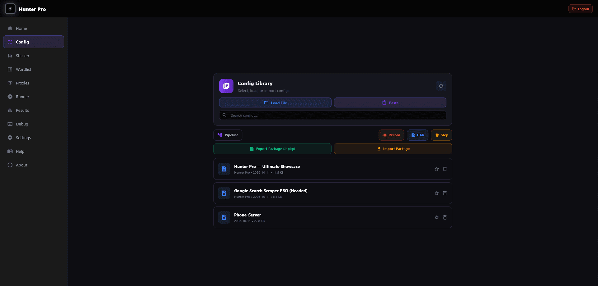 Hunter Pro v3.7