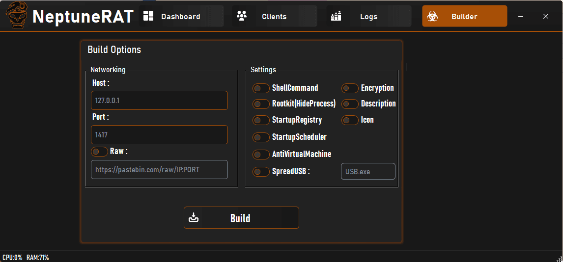 NeptuneRAT v5.3 Special Edition