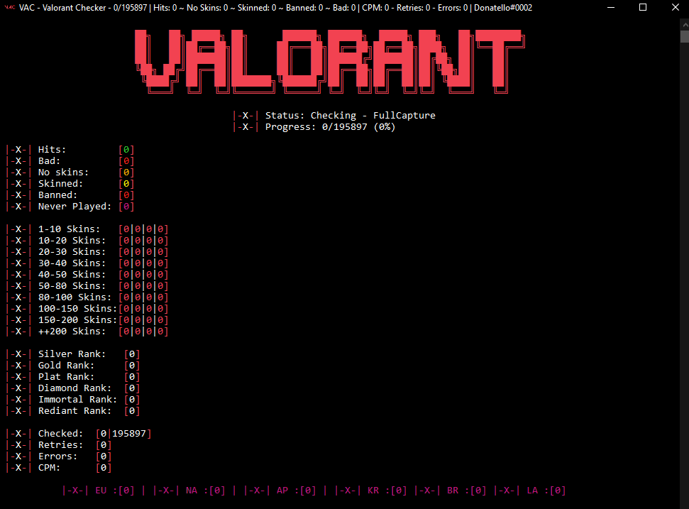 VAC 2.2 | Valorant Account Checker