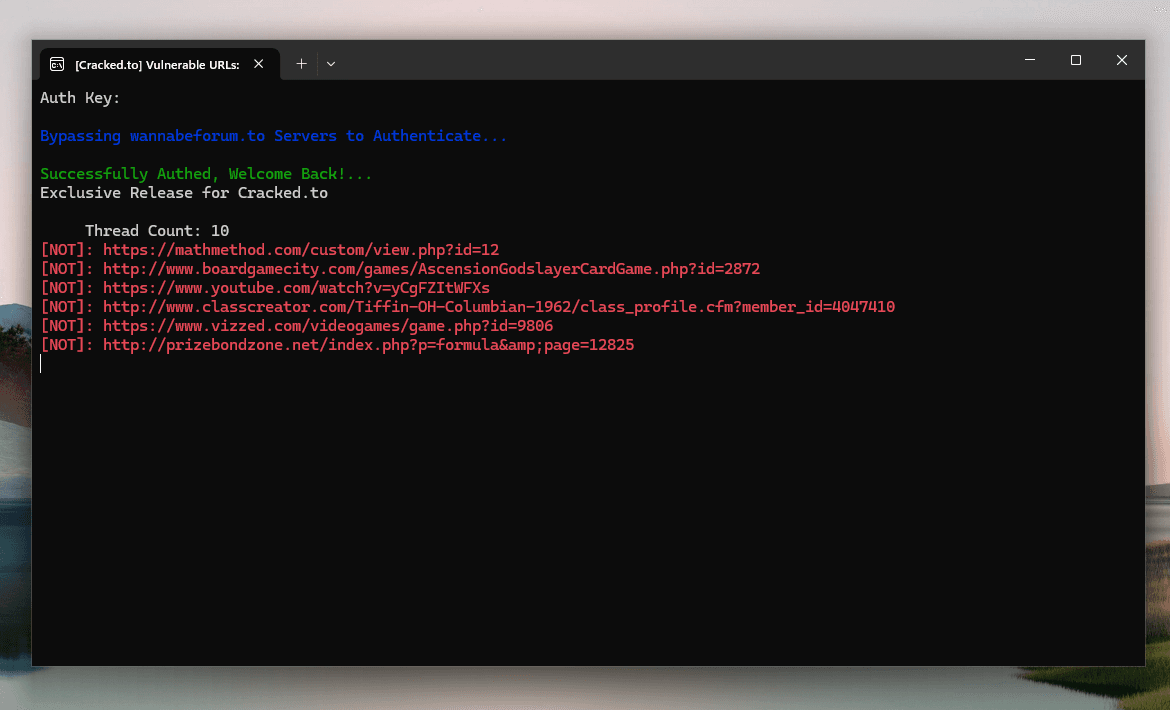 SQLi Vulnerability Scanner Cracked