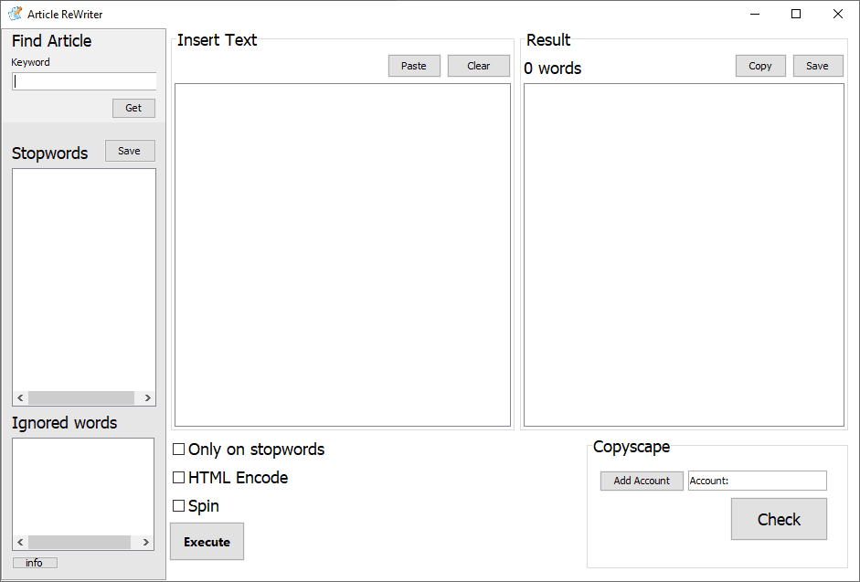 Article Rewriter 2.0