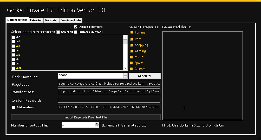Premium Dorks Tools Pack