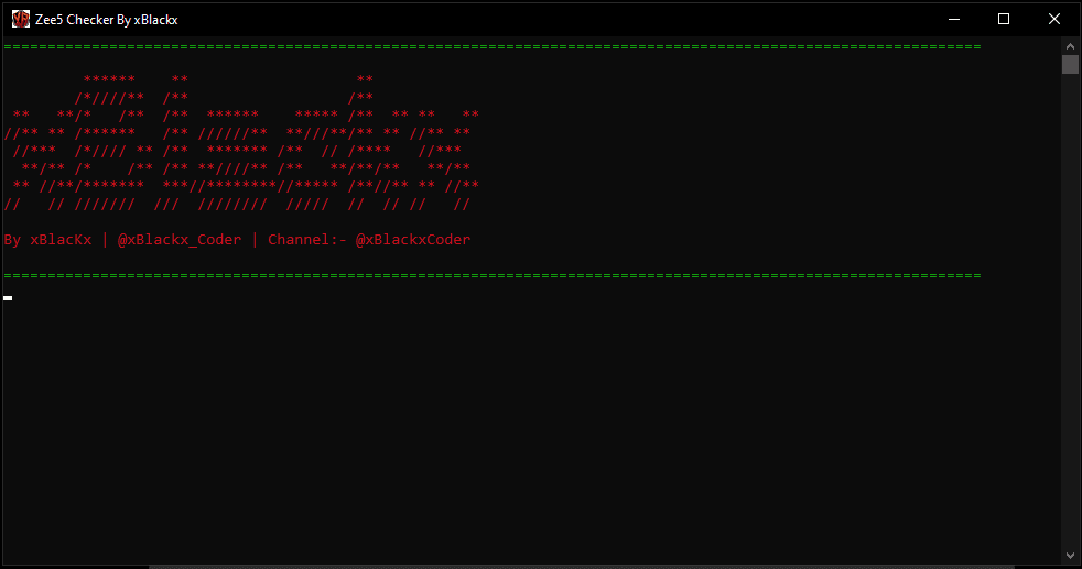 Zee5 Checker v2.0 by xBlackx