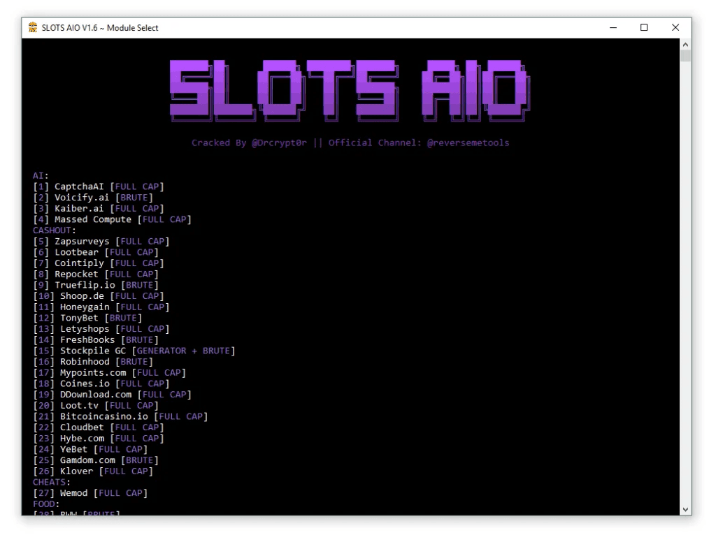 SLOTS AIO v1.6 Casino Checker